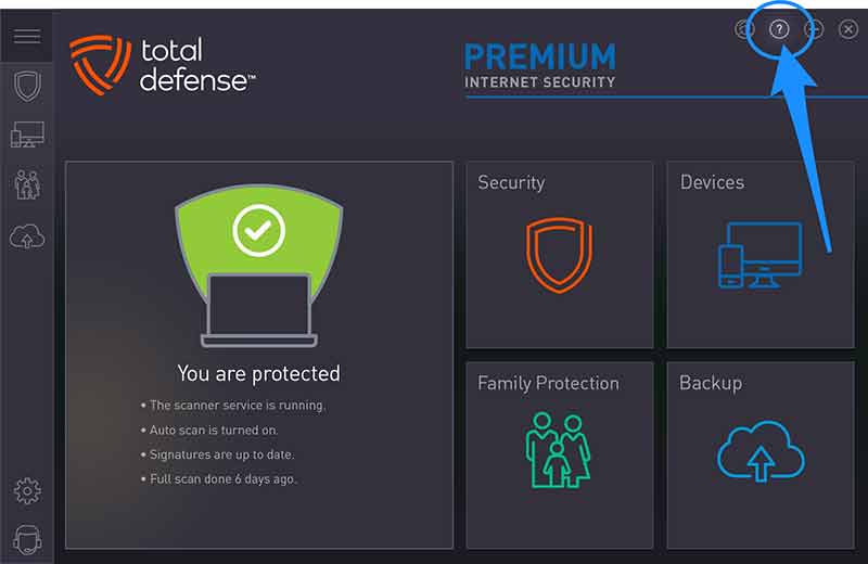 product question mark screen